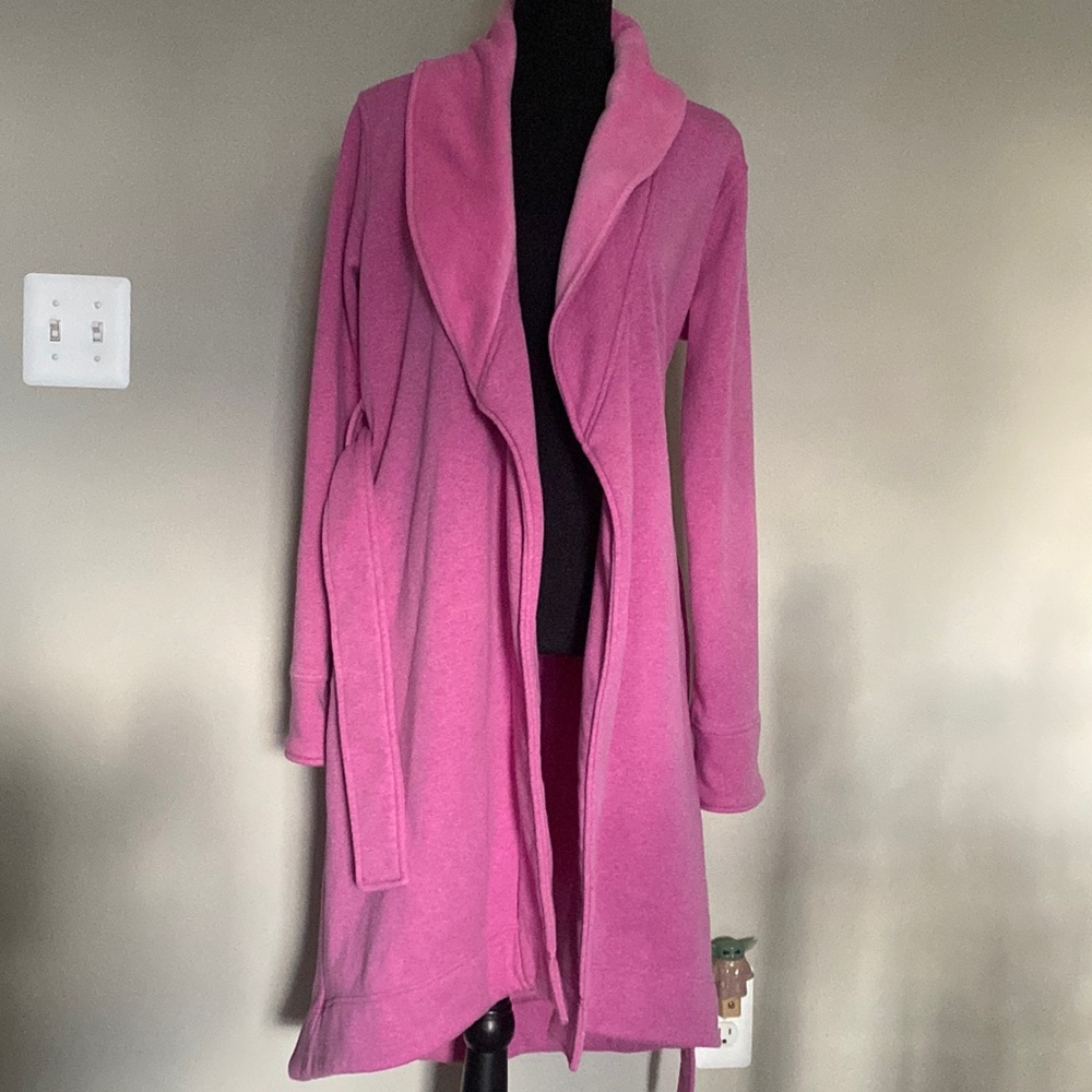Beautiful Pink Small Ugg Super Soft Duffield Robe With Pockets - Picture 5 of 10